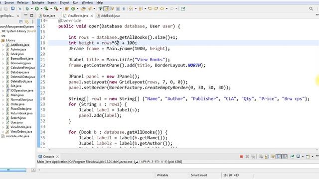 Library Management System GUI using Java Swing (Part 5) смотреть онлайн