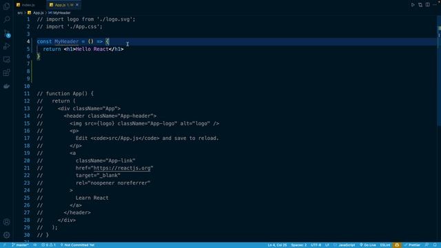 React Masterclass #21 - Welcome to JSX III (Our First React Component) смотреть онлайн