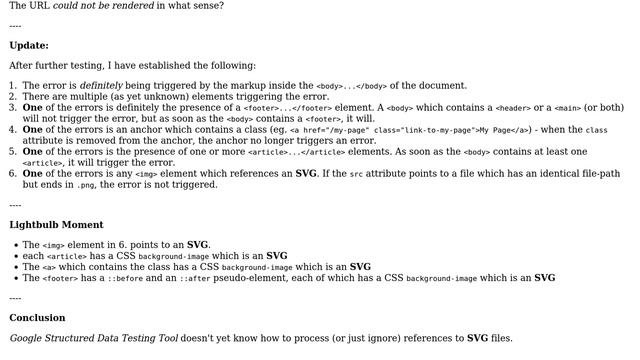 Google Structured Data Testing Tool Repeat Error: "The URL could not be rendered. Some markup... смотреть онлайн