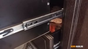 Как вытащить ящик с телескопическими направляющими