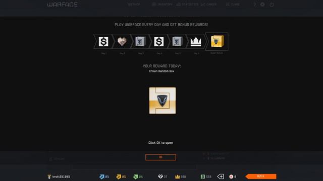 Warface EU Коронная коробка удачи смотреть онлайн