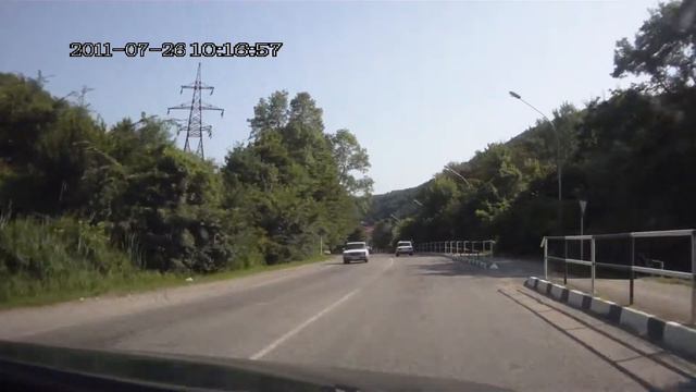 Въезд в Дагомыс со стороны Лоо на Солох-аул смотреть онлайн