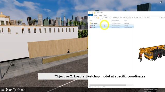 How to Load Sketchup SKP or 3D Object FBX to Fuzor смотреть онлайн