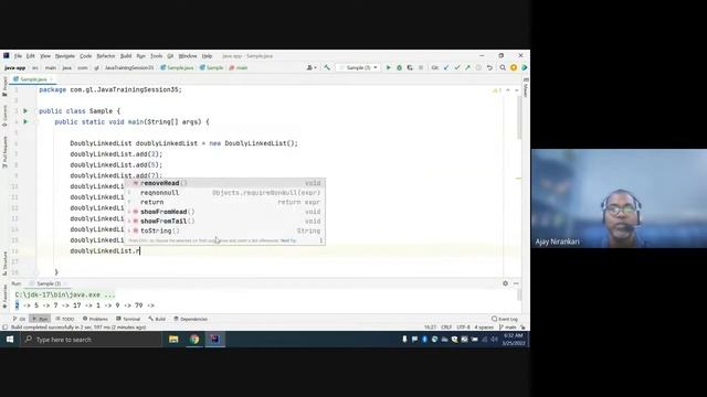Java Training Session 35 Data Structure Create a Doubly Linked List - Remove First, Head, Last, Tai смотреть онлайн