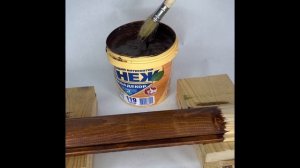 Выкрас древесины с помощью тонирующего антисептика СЕНЕЖ АКВАДЕКОР. Цвет 119, Палисандр.