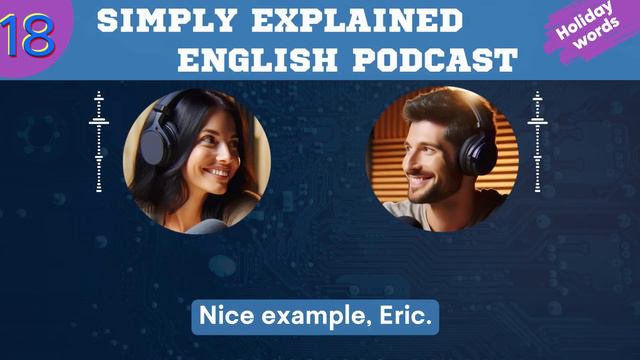 Learn English With  Podcast 18 For Beginners And Intermediate | THE HOLIDAY WORDS | English Podcast