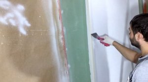 Монтаж металлизированной ленты (угла) на наружный угол