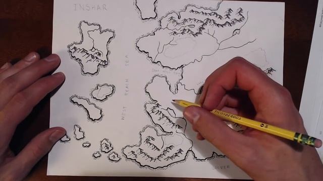 Drawing a Fantasy Map (part 4) - Forests смотреть онлайн