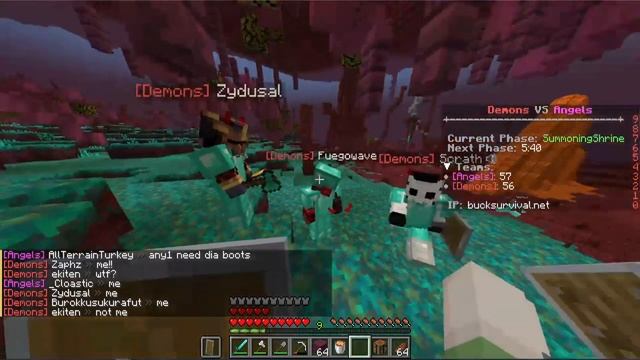 100 Players Simulate Heaven VS Hell in Minecraft Hardcore... смотреть онлайн