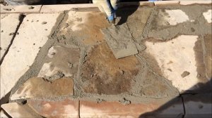 Укладка природного камня на цементный раствор