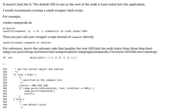 Possible to get snmpwalk to auto-walk vendor MIBs? смотреть онлайн