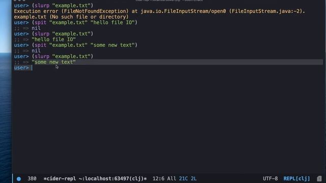 How to work with files in Clojure смотреть онлайн