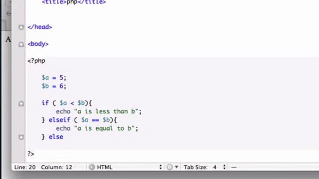 Intro to PHP and MYSQL part 23 - Else if Statement смотреть онлайн