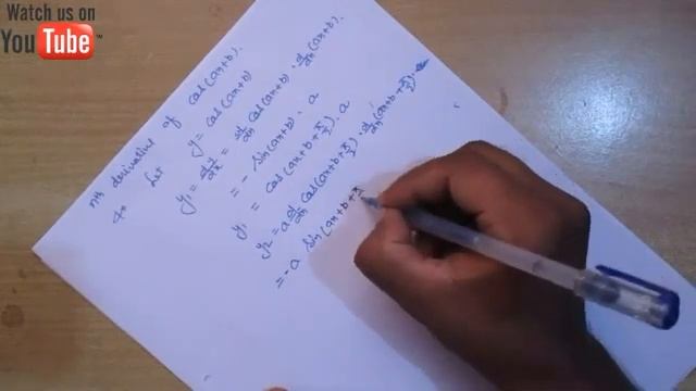nth derivative of cos(ax+b) смотреть онлайн