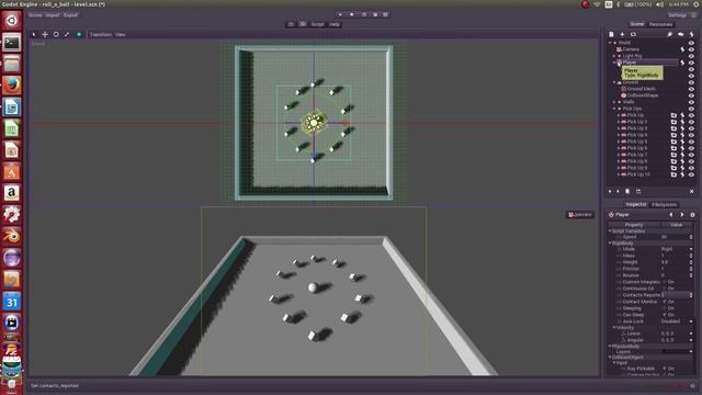 Godot Engine: Roll A Ball Tutorial (6/8) смотреть онлайн