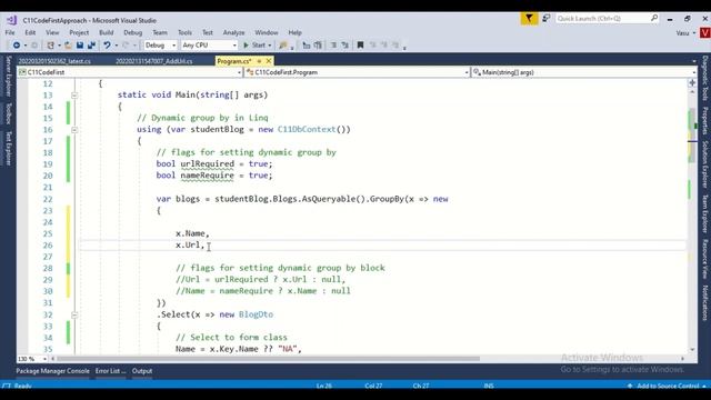 Dynamic grouping in Linq with multiple columns from the c# program смотреть онлайн