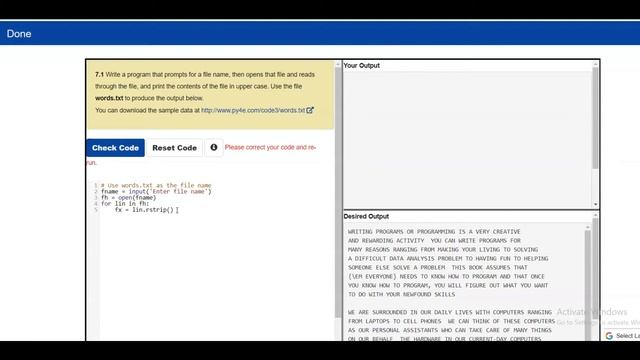 Python Programming || Read a file and print the content in uppercase смотреть онлайн