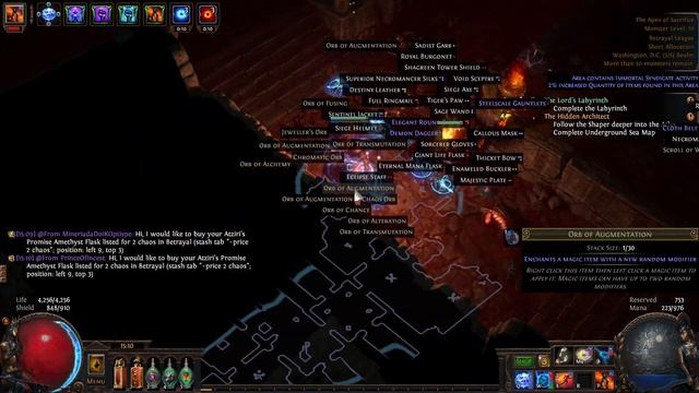 Path of Exile 3.5 Hierophant / Storm Brand / The Apex of Sacrifice смотреть онлайн