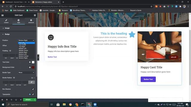How to use happy addon plugin for unique design using elementor in wordpress смотреть онлайн