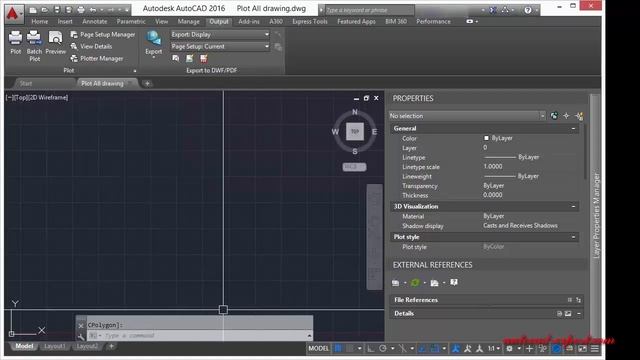How to plot all drawing in autocad frome one click? смотреть онлайн