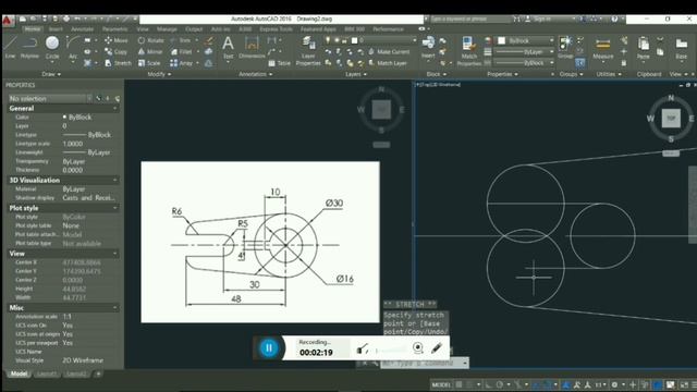 AUTO CAD 2D SKETCH 03 смотреть онлайн