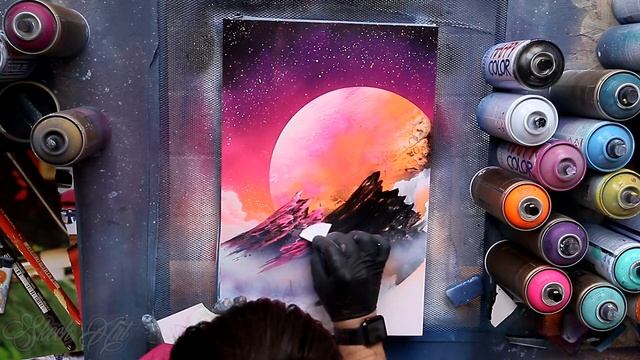 Fluorescent Nature - SPRAY PAINT ART By Skech