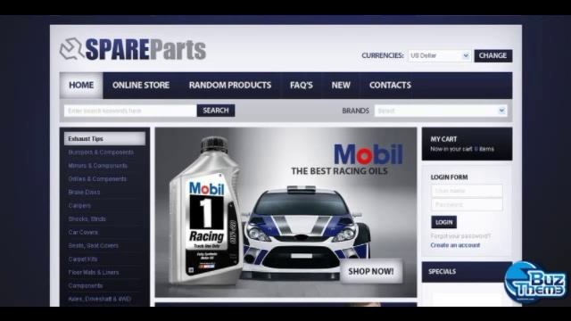 Download Auto Parts VirtueMart Template by Mercury TM смотреть онлайн