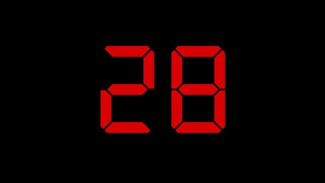 LED Style 60 Second Ticking Countdown Timer With Alarm