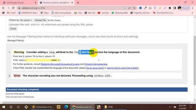 html Bangla Tutorial 11 html Validator смотреть онлайн