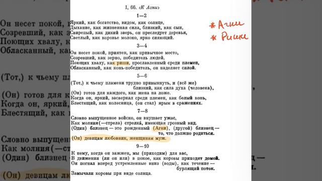 Ригведа, Мандала 1, Песнь 066, К Агни смотреть онлайн