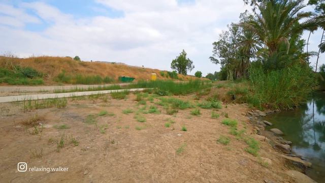 GALILEE. Very Relaxing Walk Along the Banks of THE JORDAN RIVER смотреть онлайн
