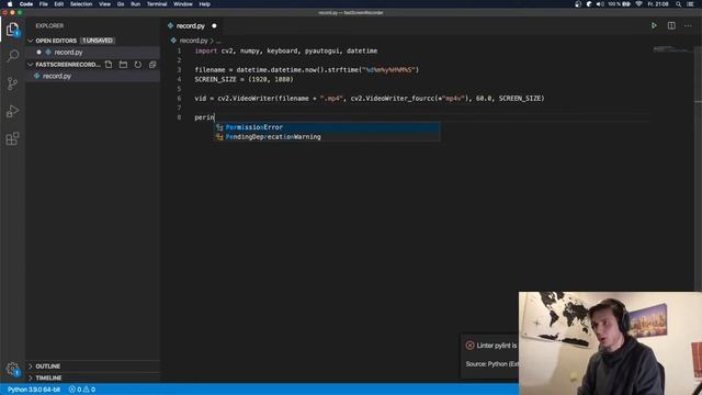Python Screen Recorder in Under 5 Minutes смотреть онлайн