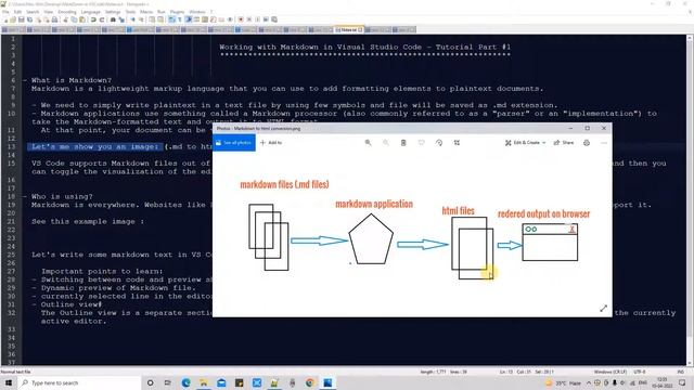 Working with Markdown in Visual Studio Code - Tutorial Part #1 смотреть онлайн