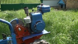 Самодельная косилка для мотоблока МБ-1.   2серия. Пробуем косить