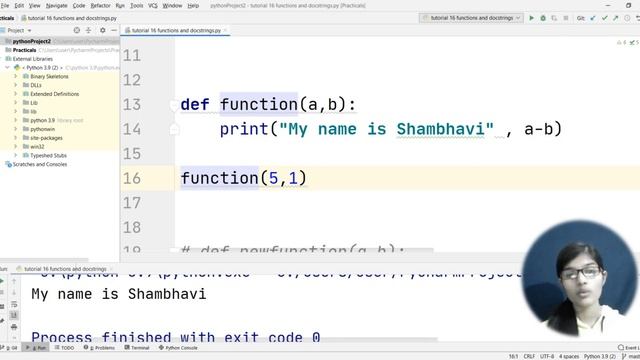BASICS OF PYTHON EP:15 FUNCTIONS AND DOCSTRINGS| functions in python | docstrings in python code смотреть онлайн