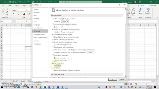 How to Change the Cursor Movement From Logical to Visual in Excel With Ease. #Tutorial смотреть онлайн