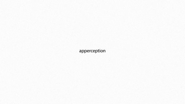Apperception PRONUNCIATION