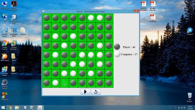 Reversi Game - Java смотреть онлайн