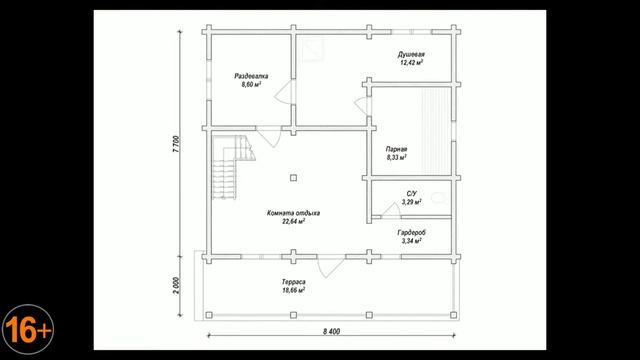 Баня с бильярдом на 2-ом этаже + дизайн-проект. смотреть онлайн