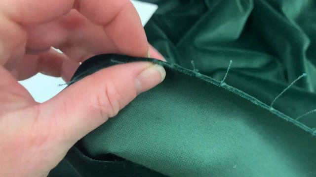 Зеленый бархат для одежды - 100% хлопок. смотреть онлайн