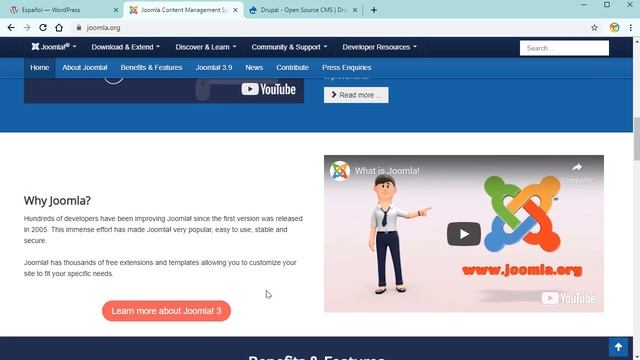 Diferencia entre Wordpress, Joomla y Drupal смотреть онлайн