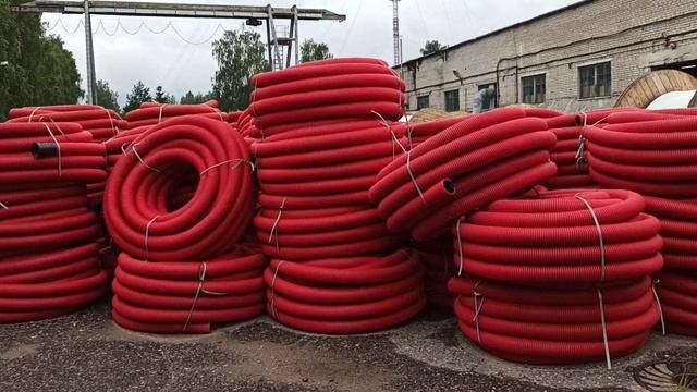 Труба двустенная гофрированная пнд пвд d.110мм для подземной укладки кабеля смотреть онлайн
