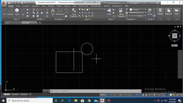 AutoCAD 21 / modify tools 1 смотреть онлайн