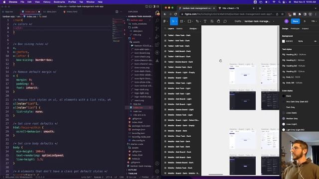 LiveStream Kanban FrontEndMentor Challenge 1 смотреть онлайн