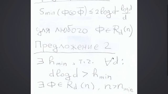 Лекция 7. Г.Г. Амосов. Контрпример Хастингса к гипотезе аддитивности для выходной энтропии... смотреть онлайн