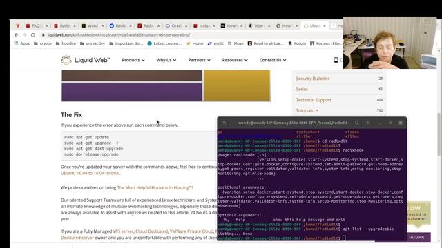Updated Ubuntu and installing Radix DLT node смотреть онлайн