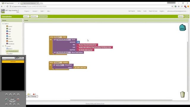 Appinventor 2 - Push Notifications смотреть онлайн