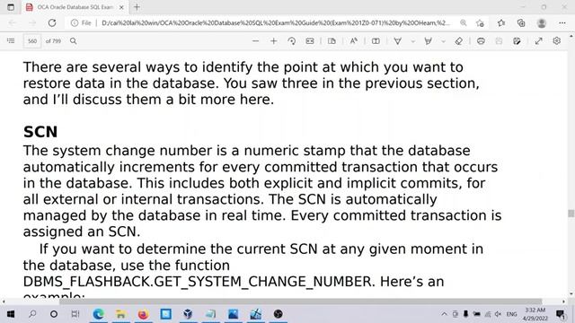 Oracle Flashback, SCN, Timestamp, OCA Oracle Database SQL Exam Guide Exam 1Z0-071 смотреть онлайн