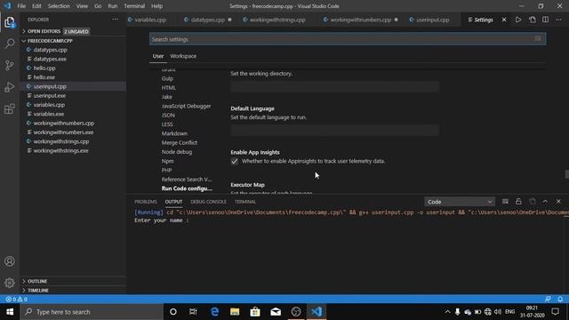 How to get User Input in Visual Studio Code | Run C/C++ Programs in Terminal смотреть онлайн