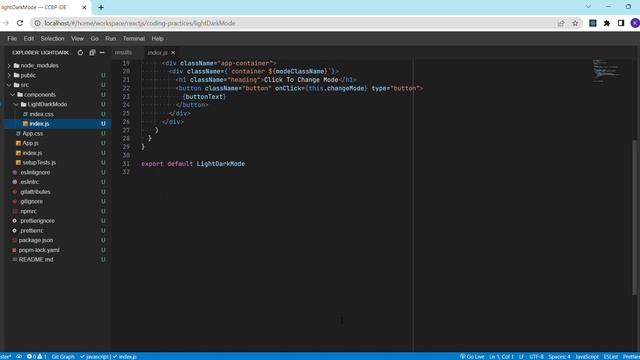 CODING PRACTICE 5 | LIGHT DARK MODE | REACT JS | CCBP 4.O | CCBP смотреть онлайн